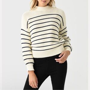 Alex Mill Button Back Striped Sweater